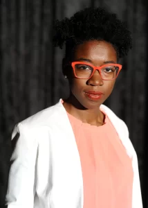 Joy Adowaa Buolamwini, a researcher at MIT to identify bias in algorithms and founder of Algorithmic Justice League(AJL) to promote accountable AI.